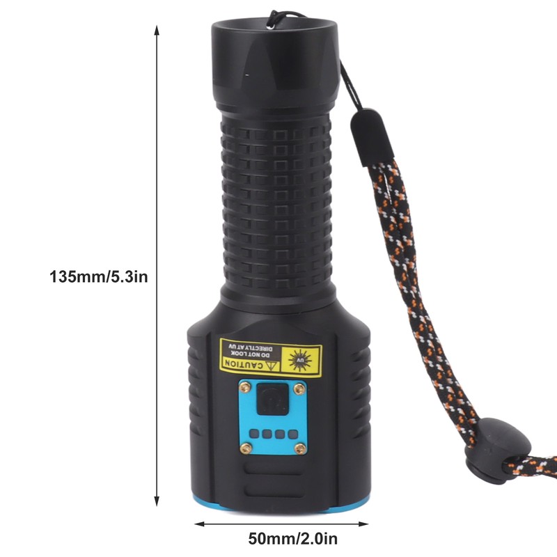 365nm UV Flashlight 2 in 1 LED White and Ultraviolet