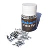 Gekors Bicycle Cable End Crimps 100 Pack,Silver