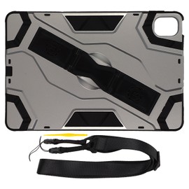 Tablet Case Ultra Thin Heavy Duty Shockproof Tablet Protective Case with Shoulder Strap Hand Strap for Mi Pad 5Black