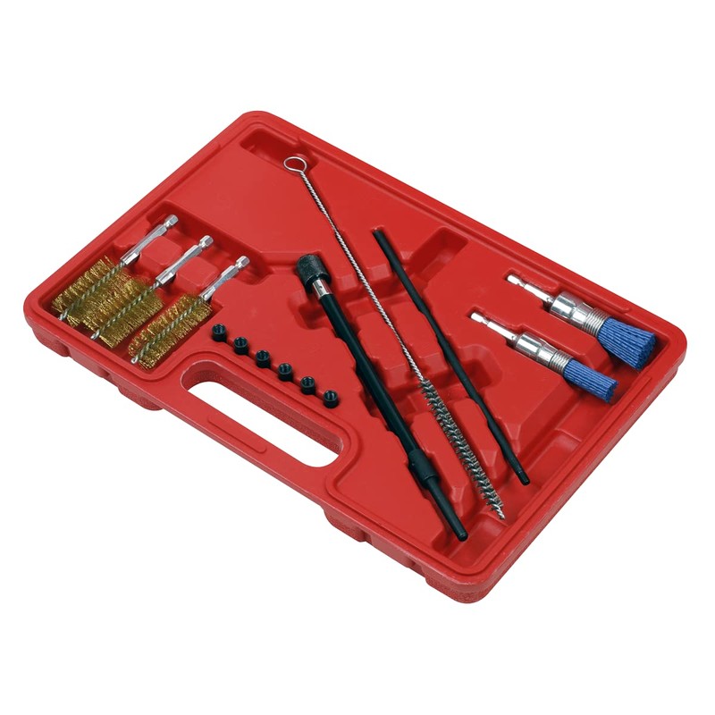 Sealey Injector Bore Cleaning Brush Set 14pc - VS1900, Red