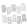 WOONEKY Reflective Number Stickers 10 Sheets Large Mailbox Decals Racing