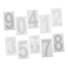 WOONEKY Reflective Number Stickers 10 Sheets Large Mailbox Decals Racing Numbers