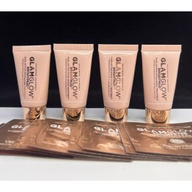 GLAMGLOW 4X GLAMGLOW Brightmud Exfoliating Mask = 2oz PLUS 8 Bright Eyes Eye Cream Sealed