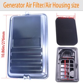 5500 6000 Watt Generator Air Filter Housing Box/Cover Assembly for 6500 8750 9000 9500 Watt Air Filter Cleaner Box Compatible with Predator Generators