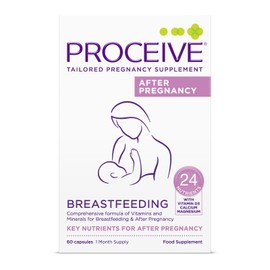 Proceive® Breastfeeding Supplement - Multivitamin for Women Post Pregnancy/Postnatal/Postpartum Vitamins for New Mums After Childbirth, 60 Capsules - Vegan