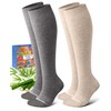 Lalapapa Bamboo Viscose Compression Socks for Women Men - 2