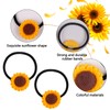 Flower Hair Ties for Women - Sunflower Hair Scrunchies Elastic