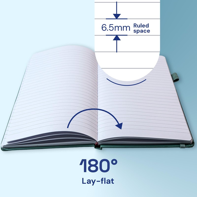 ONAVIA A6 Pocket Notebook, Small Lined Journal, 3 Pack, 160