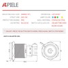 APIELE 19mm Latching Push Button Switch 3/4" 12V DC Power