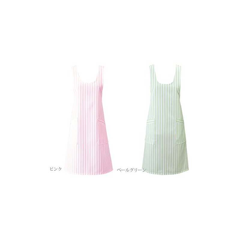 (nagaire-ben) nagaileben Women's Stripe Apron emitto White Robe SR – 16  -