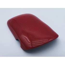 KDFUHRUI Car Center Console Cover Trim for Ford Mustang Accessories 2015 2016 2017 2018 2019 2020 2021, Armrest Box Cover Trim, Interior Accessories, Carbon Fiber (Red Carbon Fiber)