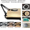 iGaging Magnifier LED Light Desk Magnifying Glass Lamp 8X 16X