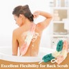 2 Pack Long Stretch Back Scrubber for Shower - 12