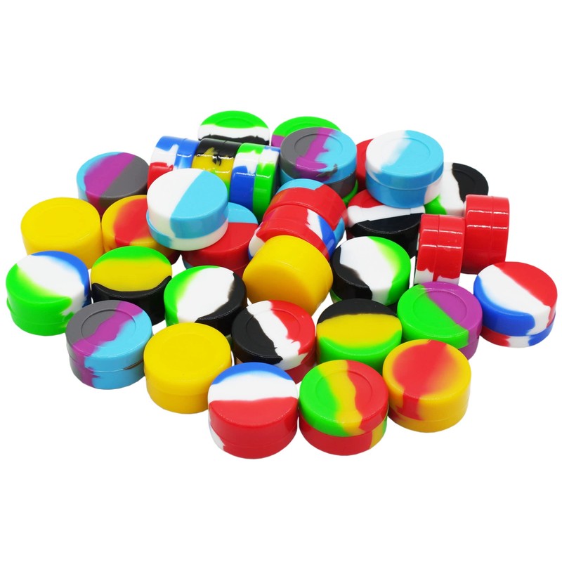 Pearwell 7ml Non-stick Silicone Wax Containers Concentrate Sealed Oil Jars
