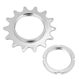 Laroal 16t Bike Freewheel Bike Sprocket Fixed Single Speed Cog Thread Ribg High Strength Steel Bicycle Flywheel Sprockets Parts For Fixed Gear Bike With Lock Ring