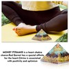 Orgonite Crystal Triple Money Pyramid Energy Generator Promotes Wealth and