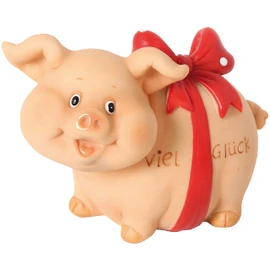 Piggy Bank - Good Luck (with Bow)