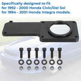 MOTOQUEEN Auto to Manual Conversion Cover for 1992-2000 Honda Civic for 1994-2001 Honda Integra - with Bolts, Washers, Nuts