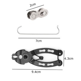 Esforzarse 6pcs Bicycle Chain Motorcycle Missing Link Quick Link with Pliers Tool Quick Link Chain Link Connector for 6 7 8 Speed Bike Chain Connector Road Bike Chain with Removal Tool Lightweight