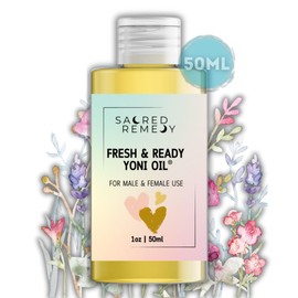 Classic Yoni Oil Potent, Hydrating, Moisturising Lotion Oil. 100% Natural & Vegan. Reduces Friction, Chaffing & Dryness. Balances PH Level & Fresh Scent with Vitamin E (50ml)