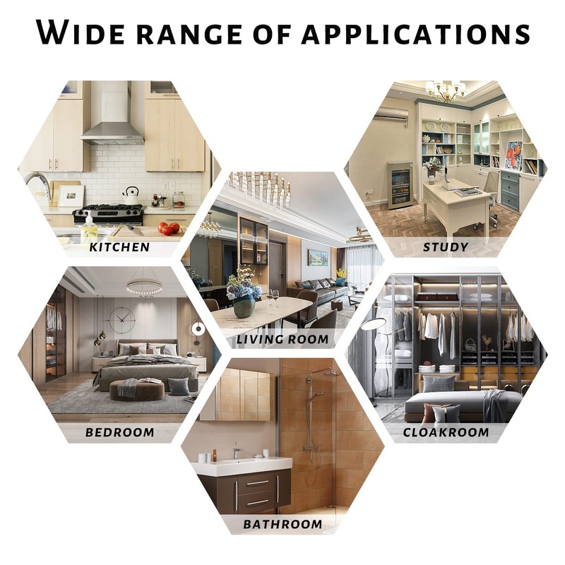 MUEEAD 6 Pieces Leather Furniture Pulls with 6 Screws, Drawer