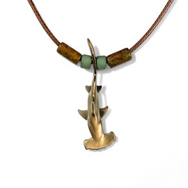 Shark Necklace for Men and Women-Antique Bronze Hammerhead Shark Pendant for Men and Women | Shark Charm | Shark Jewelry for Women | Gifts for Shark Lovers | Sea Life Jewelry (18, Metal)