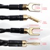 YYTCG 9 AWG 2-Pack Speaker Cable with 2 Banana Plugs