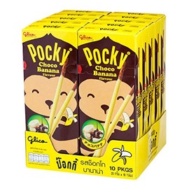 Pocky Biscuit Stick Snack Coated Choco Banana Flavour - Pack of 10 / SOUVENIR PACKAGE
