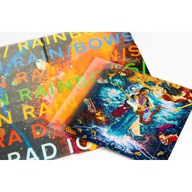 Skywin Vinyl Record Sleeves - 3 Mil Thick 50 Record Sleeves Outer Preserve Vinyl Records and Protect from Dust and Scratches, Transparent Vinyl Outer Sleeves Showcase Album Cover Art (7 inch, 50 pack)