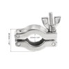 PATIKIL 1 Pack KF-16 Vacuum Clamp 304 Stainless Steel Durable