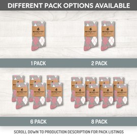 No Cold Feet Fun Colorful Novelty Socks for Men for Dress Casual Formal Groomsmen Wedding, Dusty Rose and Grey Argyle, 4-Pack