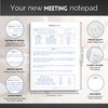 Meeting Minutes Note Taking Professional Notepad | Plan, Record and