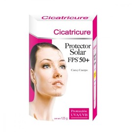 CICATRICURE - Protector Solar FPS 50 y Pantalla Solar. Crema con accin humectante e hidratante con proteccin UVAUVB, para uso en cara y cuerpo,...    
