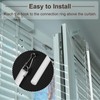 sourcing map 2Pcs 30cm White Curtain Pull Rod, Fiberglass Blind