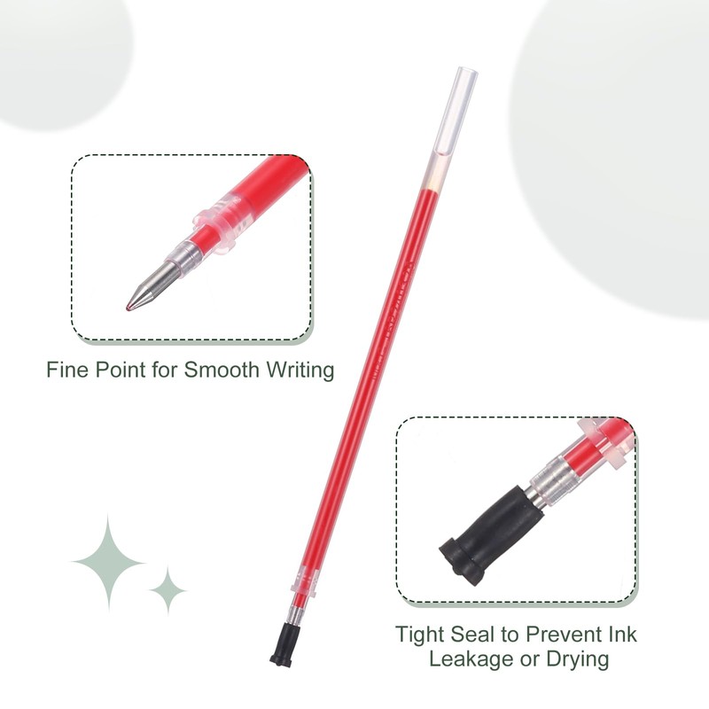 M&G Gel Pen Refills 0.7mm Fine Point, 20 Pack Quick