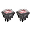 Heschen High Current Rocker Switch, 30A 250VAC, ON-OFF 2 Positions,