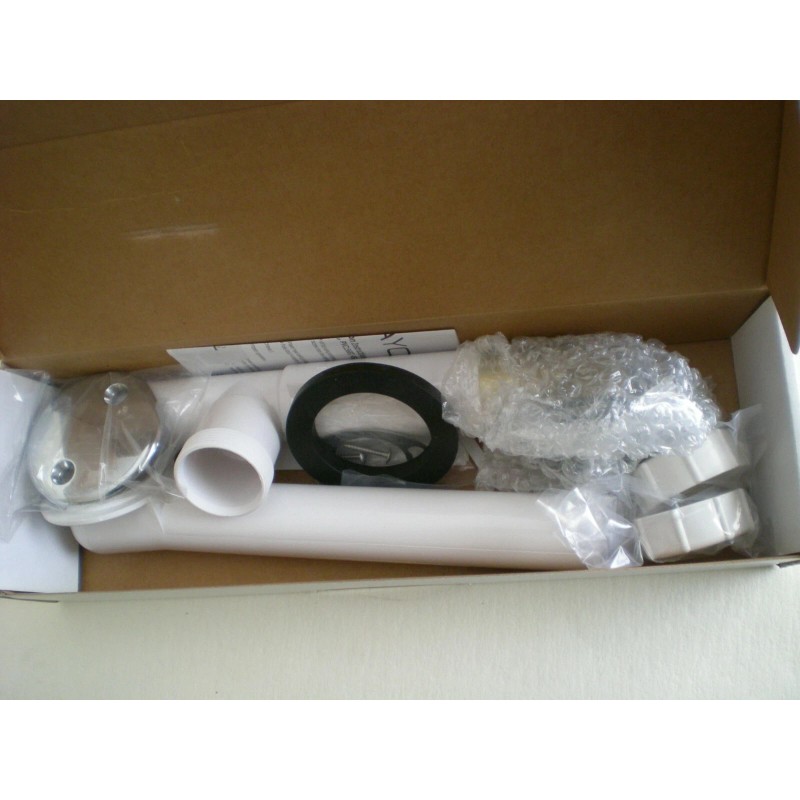 Sayco Lift-And-Spin Bathtub Drain Assembly Chrome with Brass Shoe