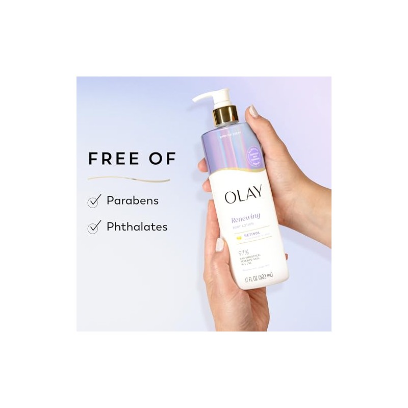Olay Body Lotion Smoothing for Women with Retinol, 24hr Moisturizing,