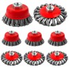 Rocaris Wire Wheel Cup Brush for Grinders, 8 Pack Wire