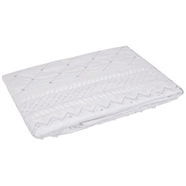 Balmoral Embroidered Housewife Pillowcase Pair Luxury Percale Pillow Cover Bedding, White