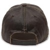Outdoor Cap Adjustable Closure Bonefish Weathered Cotton Cap, Dark Brown