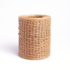 Huotflame Natural Coloured Iron Wire with Paper Coat - Tear-Resistant 2 mm x 200 m Craft Wire for Flower Stems, DIY Projects, Creative Gift Wrapping, Floristry & Gardening