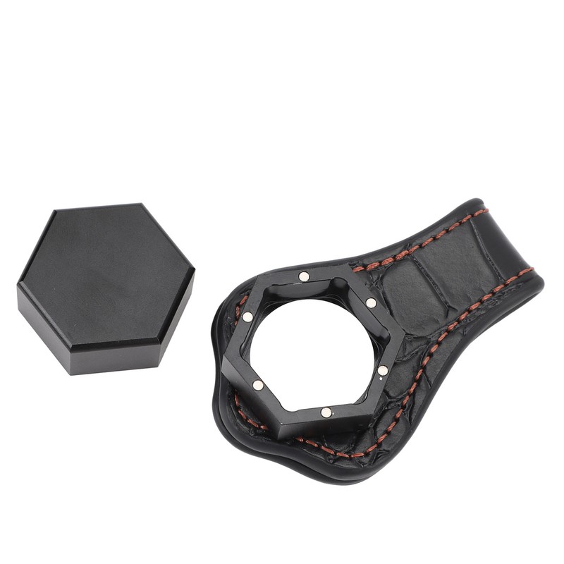 Billiard Chalk Holder Aluminum Alloy Magnetic Hexagonal Portable Pool Cue