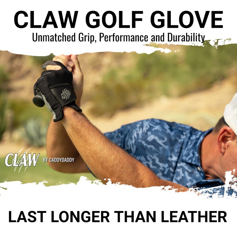 Claw Black Golf Glove for Men - Breathable, Long Lasting