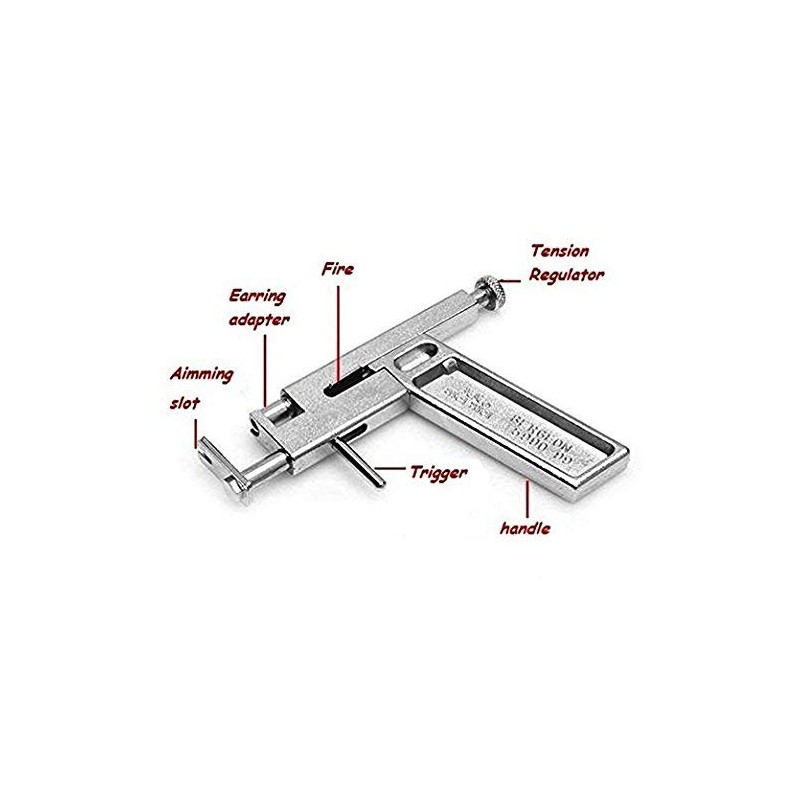 Binnan Professional Ear Piercing Gun Set, Safety Ear/Nose Gun with