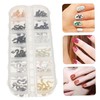 Baluue Unique Snake Nail Charms for Nail Art Durable Metal