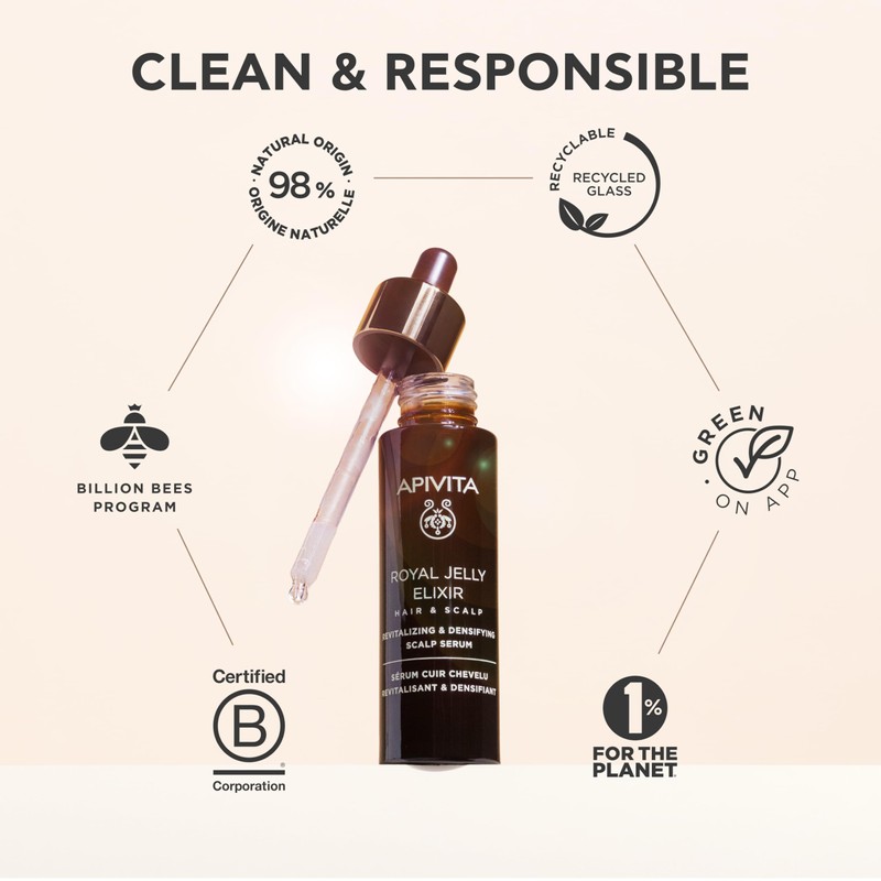 APIVITA Royal Jelly Elixir Hair Scalp Serum for Density &