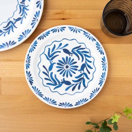 Tarhong DN23987375 Azure Salad Plate, 8.3 inches (21 cm), Dish, Crack-resistant, Melamine Tableware, Plastic, Dishwasher Safe, One-Plate, Stylish, Cute, Lightweight, Outdoor, Camping,