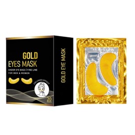 IZBEAUVO-24K Eye Crystal Collagen Mask Gold EYES MASK UNDER EYE BAGS I FINE LINEFOR MEN&WOMEN