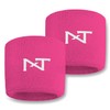Nxtrnd Wrist Sweatbands for Football, Sold as a Pair (Pink)